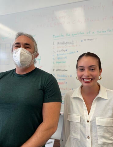 Brandon Brown and Jasmine Lucero López